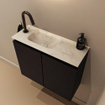MONDIAZ TURE-DLUX meuble de toilettes 60cm Urban. EDEN vasque Ostra position gauche. Avec 1 trou de robinet. SW1104756
