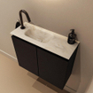 MONDIAZ TURE-DLUX Meuble toilette - 60cm - Urban - EDEN - vasque Ostra - position gauche - 1 trou de robinet SW1104756