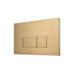 FugaFlow Metal Bedieningsplaat - voor Geberit UP320 inbouwreservoir - dualflush - rechthoekige knoppen - metaal gunmetal SW999935