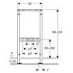 Geberit Duofix bad douche element opbouw kraan OUTLETSTORE STORE35038
