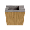 Mondiaz JOYA-DLUX Meuble de toilette 40cm - couleur Oak - Lavabo FAYE position Gauche Sans trou de robinet couleur Sombra SW1424258