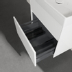 Villeroy & Boch Collaro meuble sous-lavabo - 60,4x54,6cm - 2 tiroirs Glossy white SW479543