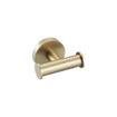 Fortifura Calvi Ensemble de toilette 3 pièces - porte-rouleau sans couvercle - brosse WC - crochet porte-serviettes double rond - Laiton brossé PVD (Or) SW1248399