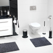 Sealskin Acero Porte-papier toilette 52.1x13.2x13.2cm Rond fer noir SW71632