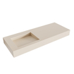Mondiaz AVON Lavabo suspendu 120x46x12cm Gauche Solid Surface Linen SW430139