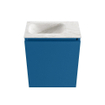 MONDIAZ TURE-DLUX meuble WC 40cm Jeans. EDEN lavabo Ostra position gauche. Avec 1 trou de robinet. SW1104912