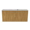 Mondiaz JOYA-DLUX 90cm toiletmeubel - kleur Oak - Wastafel FAYE positie Midden 1 kraangat kleur Glace. SW1422009