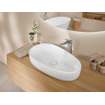 Villeroy & Boch Antao Lavabo - 65x40x14.6cm - asymétrique - sans trop-plein - Stone White mat SW917843