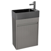 Differnz Hura Meuble lave-mains - 39,5x52x21,5cm - chêne gris SW1236927