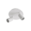 QAZQA Ducha - 2 lamp - inclusief dimbare led lampen - IP65 - Rond - Wit SW1477253