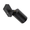 QAZQA Solo Applique murale set - 1 lampe - 6cm - y compris ampoule LED dimmable - IP44 - Cylindre - Noir SW1477255