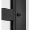 Sealskin Soho Paroi latérale à combiner avec porte pivotante 50x210cm avec profilé noir et verre clair SW491950