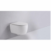 QeramiQ Dely Swirl Toiletset - inbouwreservoir Qeramiq Flush - slim zitting - metaal mat witte bedieningsplaat - ronde knoppen - mat wit SW1578389