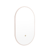 Mondiaz GLOW Miroir de Salle de Bain - Ovale - 45x90cm - Éclairage LED indirect - capteur de mouvement - Rosee (Rose) SW1105210