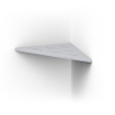 Looox Corner Shelf Tablette murale d’angle 30x22cm blanc SW47070