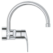 GROHE Eurosmart Keukenkraan - hoog - draaibare uitloop - inbouw - chroom SW536493