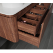 Saniclass Terra Meuble sous lavabo - 120cm - 2 tiroirs - coins arrondis - châtaignier SW1174102