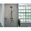 Hansgrohe Croma select s showerpipe EcoSmart avec thermostat 28cm chrome noir brossé SW451557