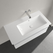 Villeroy & Boch Venticello Lavabo pour meuble avec lavabo droite 100x50cm sans trou pour robinetterie avec trop plein blanc 1025136