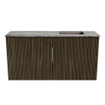 Mondiaz JOYA-DLUX Meuble de toilette 80cm - couleur Shadow - Vasque FAYE position Droite Sans trou de robinet couleur Sombra. SW1425193