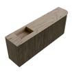 Mondiaz JOYA-DLUX Meuble de salle de bains 111.6cm - arrondi droit couleur Shadow - Vasque FAYE position Gauche Sans trou de robinet couleur Arena SW1424835