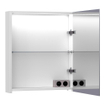 Saniclass Dual Spiegelkast - 60x70x15cm - 1 rechtsdraaiende spiegeldeur - MDF - mat wit SW242118