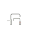 Quooker BE Nordic Square Twintaps - bec pivotant - Réservoir Combi - Eau chaude / bouillante - Inox SW795597