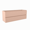 Mondiaz HAY wastafelonderkast - 130x40x50cm - 2 lades - uitsparing links en rechts - softclose - Rosee SW1015945