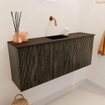Mondiaz JOYA 100cm toiletmeubel - kleur Shadow - Wastafel FAYE positie Midden Zonder kraangat kleur Urban. SW1421495