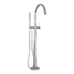 Brauer Chrome Carving Staande Badkraan - handdouche staaf 1 stand - 2 carving knoppen -chroom SW715621