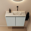 MONDIAZ TURE-DLUX 60cm toiletmeubel Greey. EDEN wastafel Ostra positie rechts. Zonder kraangat. SW1104835