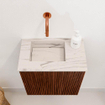Mondiaz JOYA-DLUX Meuble de toilette 40cm - couleur Ruby - Vasque FAYE position Gauche Sans trou de robinet couleur Nata SW1425411