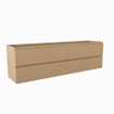 Mondiaz Hay Meuble sous vasque - 170x40x50cm - 4 tiroirs - softclose - 1 découpe gauche - Oro SW1016155