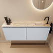 MONDIAZ TURE-DLUX Meuble toilette - 120cm - Clay - EDEN - vasque Frappe - position droite - 1 trou de robinet SW1102718