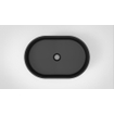 Arcqua Case vasque à poser - 55x36cm - Ovale - Marbre de synthèse Noir Mat SW767328