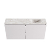 MONDIAZ TURE-DLUX Meuble toilette - 100cm - Cale - EDEN - vasque Glace - position droite - 1 trou de robinet SW1103261