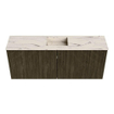 Mondiaz JOYA-DLUX 100cm toiletmeubel - kleur Shadow - Wastafel FAYE positie Midden 1 kraangat kleur Nata. SW1424964