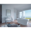 Duravit Cape Cod baignoire synthétique acrylique ovale autoportante avec tablier moulé 185x85x62cm avec garniture de vidage et de trop-plein blanc 0300894