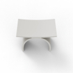 ZEZA Solid Badkamerkrukje - 42.5x23x42cm - solid surface - mat wit TWEEDEKANS OUT13018