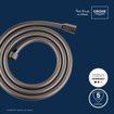 GROHE Silverflex Flexible de douche - 175cm - lisse - hard graphite SW98828