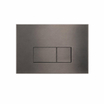 QeramiQ Dely Toiletset - inbouwreservoir Qeramiq Flush - 35mm zitting - metaal gunmetal bedieningsplaat - rechthoekige knoppen - mat wit SW1579140
