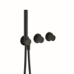 Crosswater MPRO Module Mitigeur de douche - élément encastré 2 fonctions - ensemble de douchette à main - noir mat SW928330
