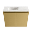 MONDIAZ TURE-DLUX Meuble toilette - 60cm - Oro - EDEN - vasque Ostra - position gauche - 1 trou de robinet SW1104965