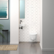 Clou Flush hoekfontein 27x27x10cm met kraangat Keramiek Wit SW9333