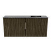 Mondiaz JOYA-DLUX Meuble de salle de bains 90cm - couleur Shadow - Vasque FAYE position Droite Sans trou de robinet couleur Lava SW1422844