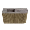 Mondiaz JOYA-DLUX 71.6cm toiletmeubel - ronding rechts kleur Dusk - Wastafel FAYE positie Links 1 kraangat kleur Oza. SW1426004