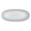 Baignoire îlot Riho Oval - 160x72cm - solid surface - blanc mat SW416725