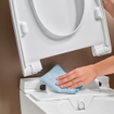 Geberit AquaClean Alba WC-douche - 37.5x56.5x40.5cm - sans bride de rinçage - rinçage profond - télécommande - KeraTect - blanc brillant SW1026642