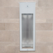 Sunshower Pure White appareil encastrable infrarouge 19.9x61.9x10cm demi-corps 1250watt blanc/aluminium SW719903