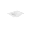 Adema Chaci PLUS Ensemble meuble salle de bains - 59.5x86x46cm - 1 vasque en céramique blanche - 1 trou de robinet - 3 tiroirs - miroir rectangulaire - Cotton SW1182404